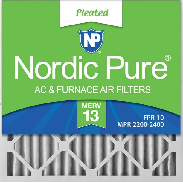 Nordic Pure 16x22x1 Exact MERV 13 Pleated AC Furnace Air Filters 3 Pack Nordic Pure 16x22x1 Exact MERV 13 Pleated AC Furnace Air Filters 3 Pack